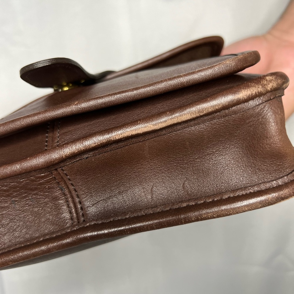 Vintage Brown Leather Coach Station Bag / Crossbody 🤎🎬 - Picture 14 of 16